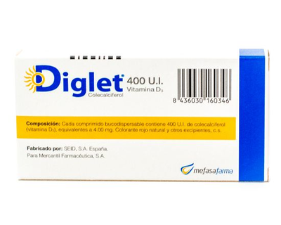DIGLET DIS.BUC 400 IU x 30 TABL
